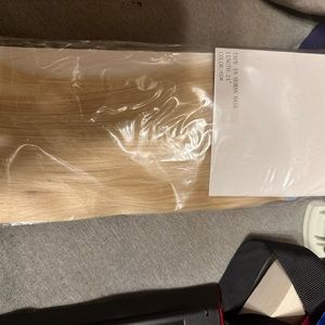 24in Real remy tape in hair extensions light blonde